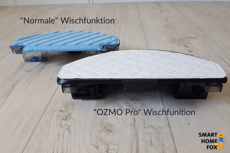 Normaler Wassertank und OZMO Pro Wassertank liegen nebeneinander